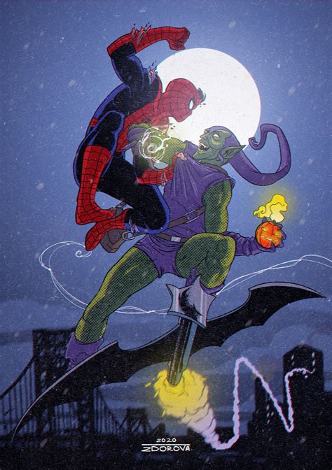 Spider Man Vs Green Goblin Vlad Zdor Marvel Spiderman Art Spectacular Spider Man Spiderman