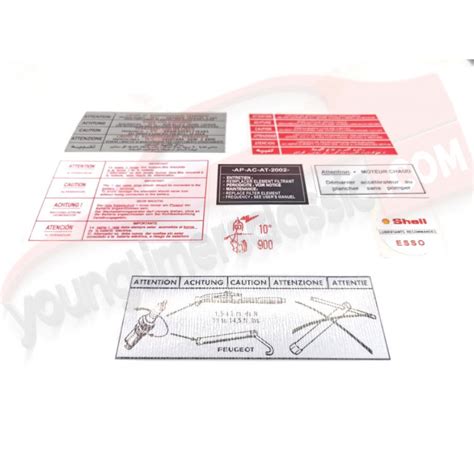 Autocolantes Motor Peugeot Gti L Cv Pt