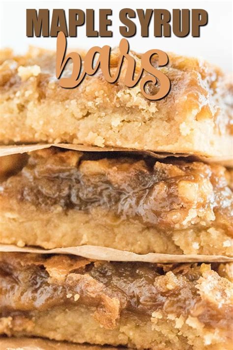 Easy Maple Syrup Bars Gooey And Delicious Simply Stacie