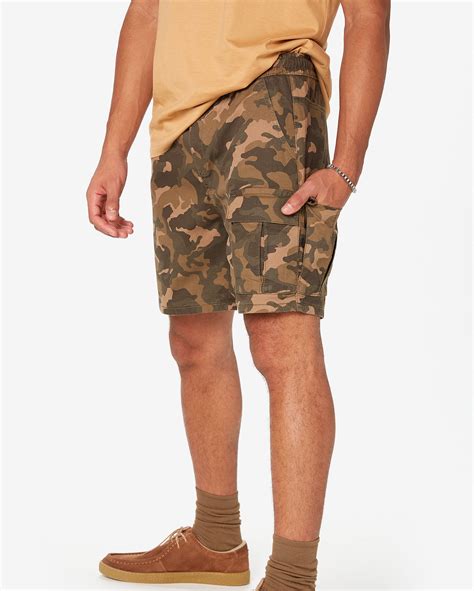 Riachuelo Short Jeans Color Masculino Cargo Camuflado Verde Pool By