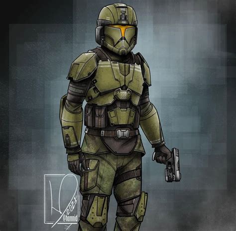 Clone Trooper UNSC Marine TCW Halo By Honnid Honni David