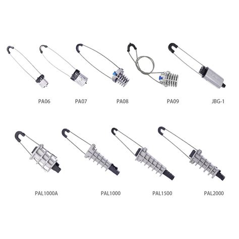 High Strength Metal Cable Optic Tension Clamp Dead End Anchoring Wedge