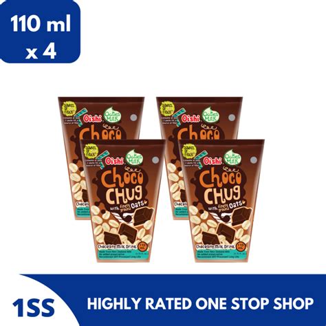 Oishi Choco Chug Chocolate Milk Oats 110ml Set Of 4 Lazada Ph