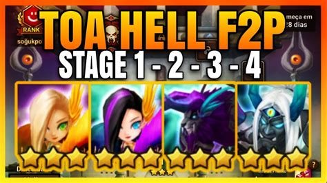 F P Toa Hell Stages Outubro Novembro Summoners War