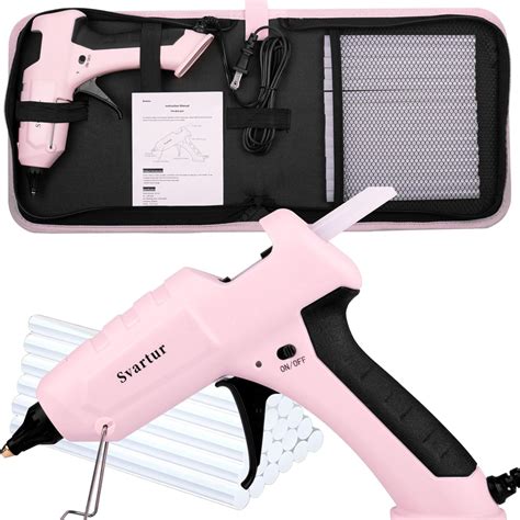 Amazon Svartur Full Size Hot Glue Gun With Case Hot Glue Sticks W Large Glue Gun
