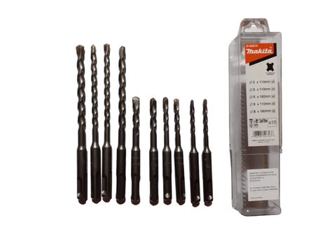 Set Juego De Mechas Widia 10 Piezas Makita D 40674 Encastre SDS PLUS