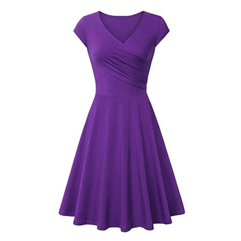 Munlar Women S Midi Dress Plus Size Purple Pleated Bodycon Long Dress