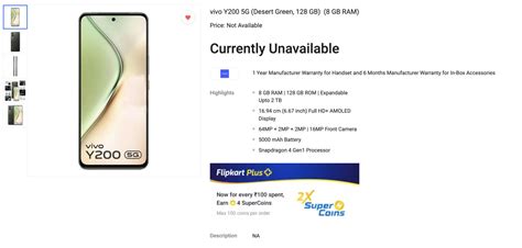 Vivo Y G Specifications Revealed By Flipkart Listing Ahead Of