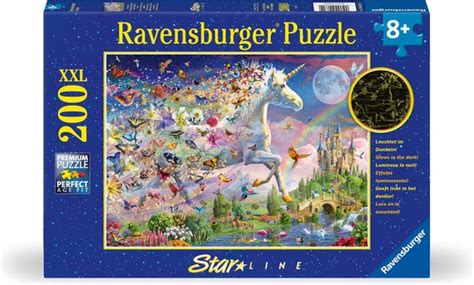 Ravensburger Puzzel Fantasy Unicorn Star Line Legpuzzel 200 Stukjes