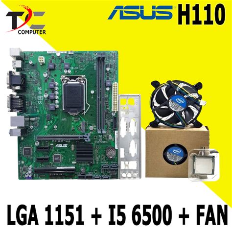 Jual Paket Mobo H110 LGA 1151 DDR4 Plus Processor I5 6500 FAN Shopee