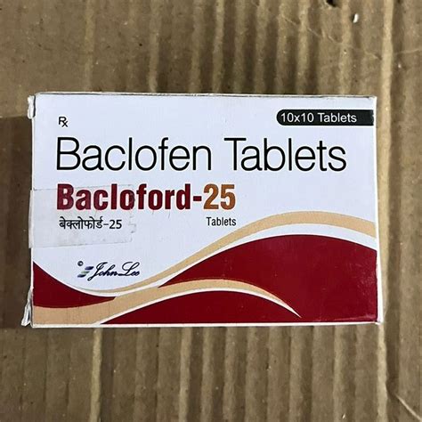 Bacloford Baclofen Tablets X Tablet At Rs Box In Ludhiana