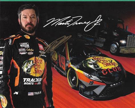 2023 Martin Truex Jr Bass Pro Shops Nascar Signed Auto 8x10 Hero Card Photo Coa Autographed