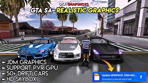 GTA SA JDM Drift Modpack Realistic Graphics For Android YouTube