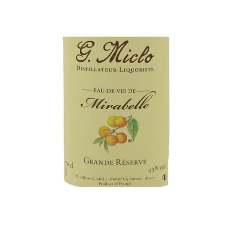 Miclo Eau De Vie Mirabelle 43