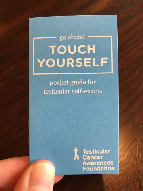 Testicular Self Exam Pocket Guide — Tcaf