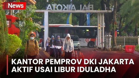 Suasana Hari Pertama ASN Pemprov DKI Jakarta Masuk Kerja Usai Libur