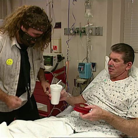 Mankind And Stone Cold Visit Mr Mcmahon In The Hospital Raw 105