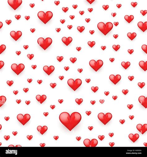 Seamless Pattern Beautiful Red Heart Stock Vector Image Art Alamy