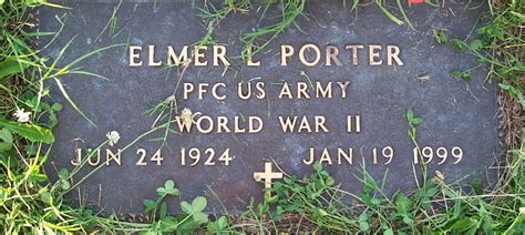 Elmer Lavern Porter 1924 1999 Find A Grave Memorial