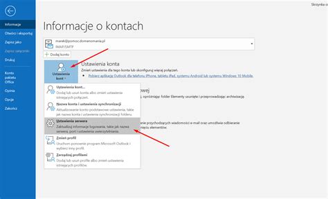 Jak Skonfigurowa Poczt W Microsoft Outlook Domenomania Pl