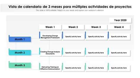 Las 5 Mejores Plantillas De Calendario De Tres Meses Con Muestras Y Ejemplos