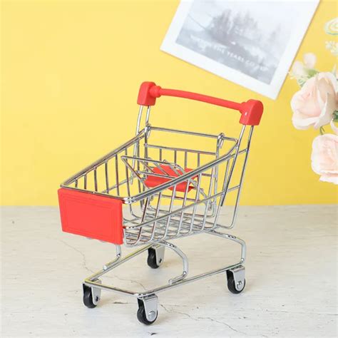 Up Top Mini Shopping Cart Supermarket Handcart Shopping Cart Storage