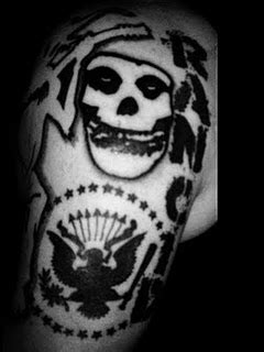 tatto helloween: design tattoo Crimson Ghost