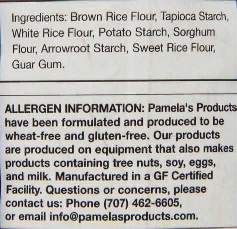 Pamela S Gluten Free All Purpose Flour Blend Oz Lb Pack