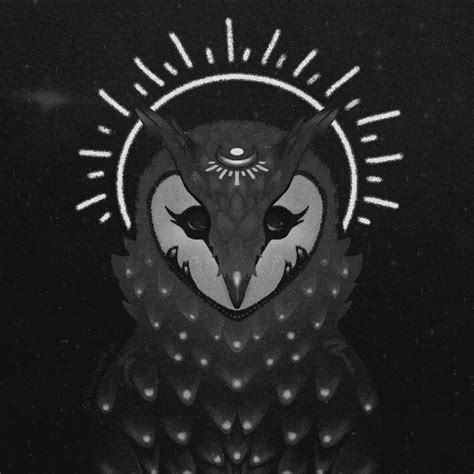 Void Owl Black And White Varient By Thembiemoth On Deviantart