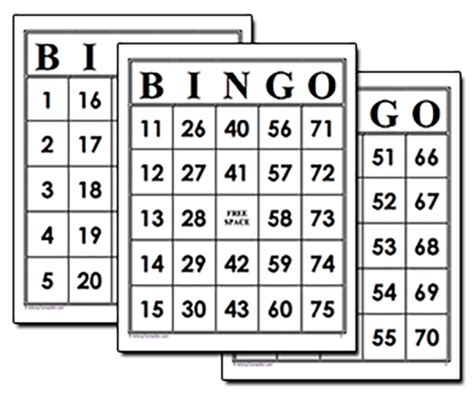 Free Printable Bingo Cards - Activity Connection