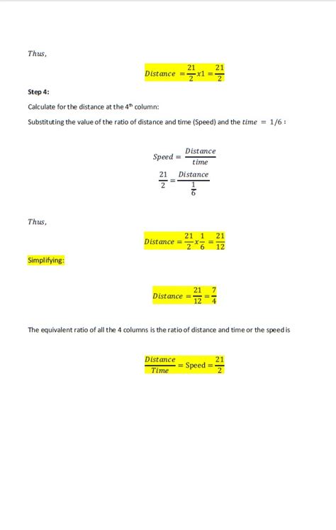 Solved Find The Missing Values In The Ratio Table Then Write The