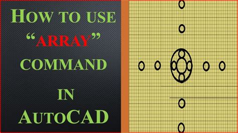 How To Use Array Command In Autocad YouTube