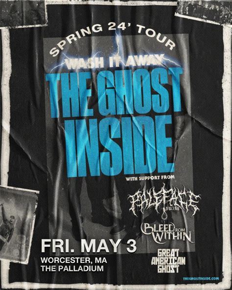 Buy Tickets To The Ghost Inside Wash It Away Spring Tour In