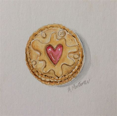 Jammy Dodger Watercolour Sold Jammy Dodgers My Etsy Shop Pop Art