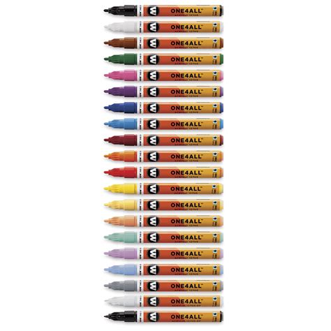 Molotow One All Acrylic Markers Assorted Colors Mm And Mm Set