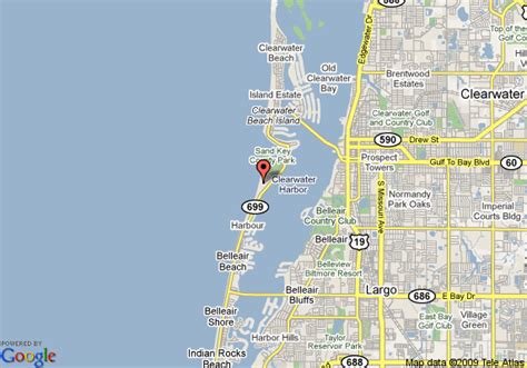 Map of Sheraton Sand Key Resort, Clearwater Beach