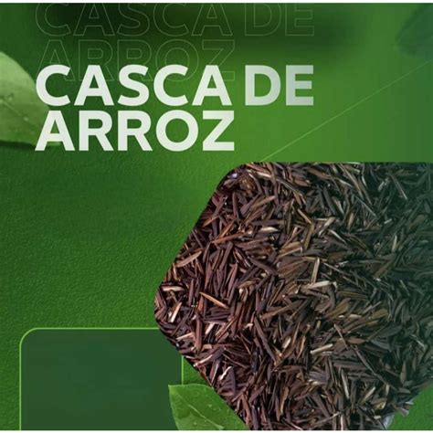 Casca Palha de Arroz Carbonizada Substrato Orgânico 3 10 20 ou 50