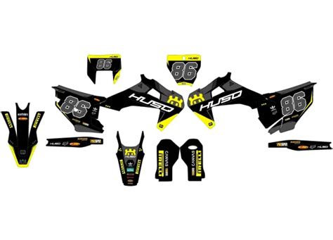 Husqvarna Tc Fc Fs Graphic Kit Race Yellow Kitdeco