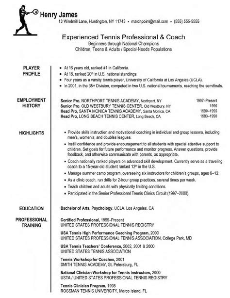 Coaching Resume Templates Prntbl Concejomunicipaldechinu Gov Co