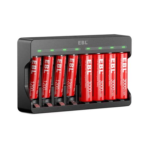 Buy Ebl Rechargeable Lithium Aa Batteries Mwh Count And Aaa