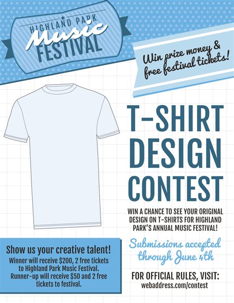 New T Shirt Contest Marketing Flier Templates Inksoft