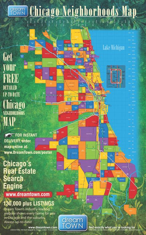 Map Of Chicago Neighborhoods Printable
