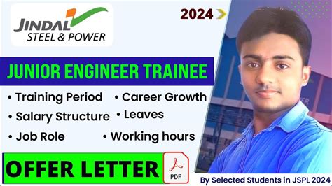 Jindal Steel Power Junior Engineer Trainee Salary Facilities