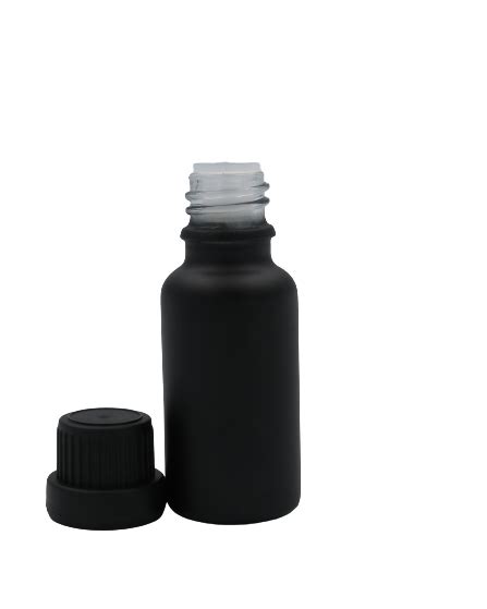 Ml Matte Black Glass Bottles With Mm Dripper Insert And Tamper