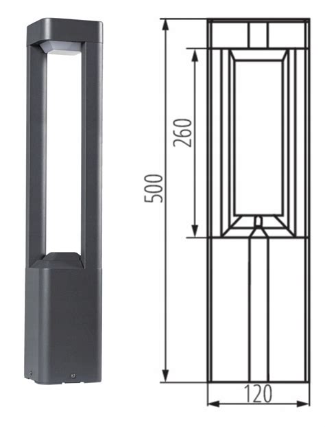 S Upek O Wietleniowy Lampa Ogrodowa Pevo Cm Gx Elektromarket Pl