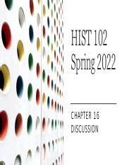 Hist Ch Lecture Pdf Hist Spring Chapter Discussion