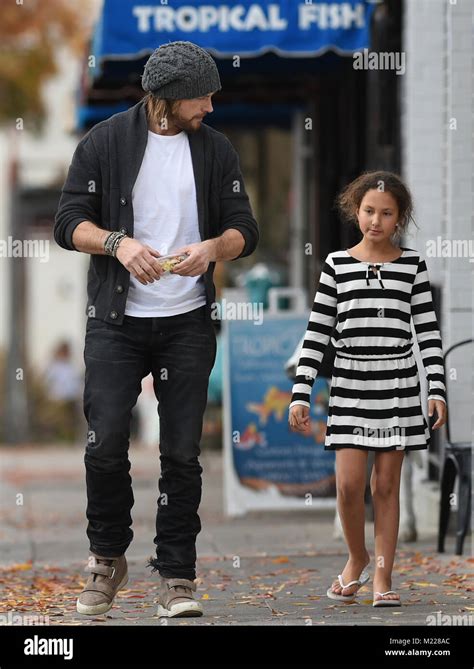Gabriel Aubry And His Daughter Nahla Aubry Go Out To Lunch Together