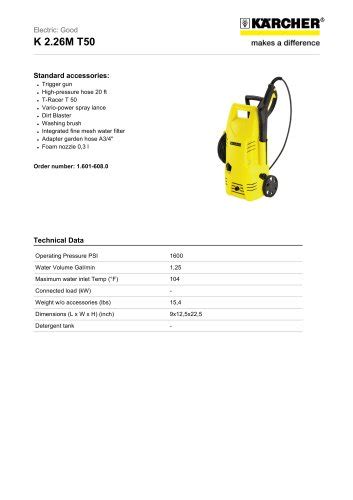 Tous Les Catalogues Et Fiches Techniques Pdf Karcher