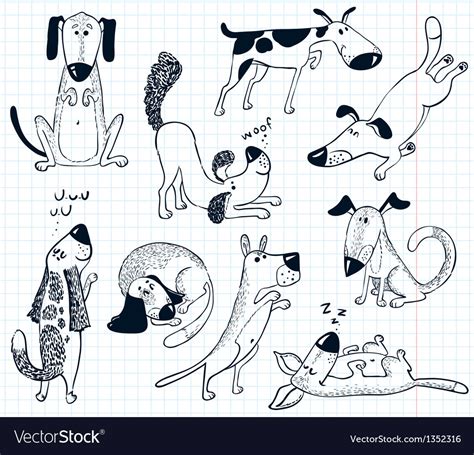 Dogs Royalty Free Vector Image Vectorstock