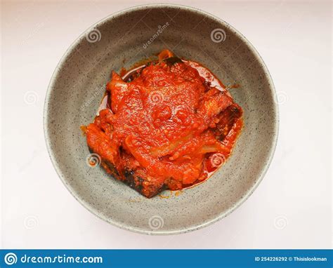 Ikan Tongkol Balado Or Raw Mackerel Tuna With Spicy Chili Sauce